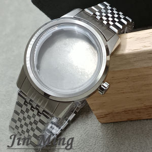 Vỏ Đồng Hồ Bằng Thép Không Gỉ Chất Lượng Cao 40mm Với Kính Cong Thích Hợp Cho Các Bộ Máy NH35/NH36/4R36 - Bộ Vỏ Đồng Hồ + Dây Đeo