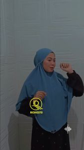 Hijab Instan Bergo Maryam Crinkle Airflow Non Ped M L XL