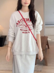 QINGNAER | Loose Casual Fashion Womens Clothing Set