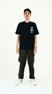 TENDENCIES Tshirt Oversized Nipon Warior Black