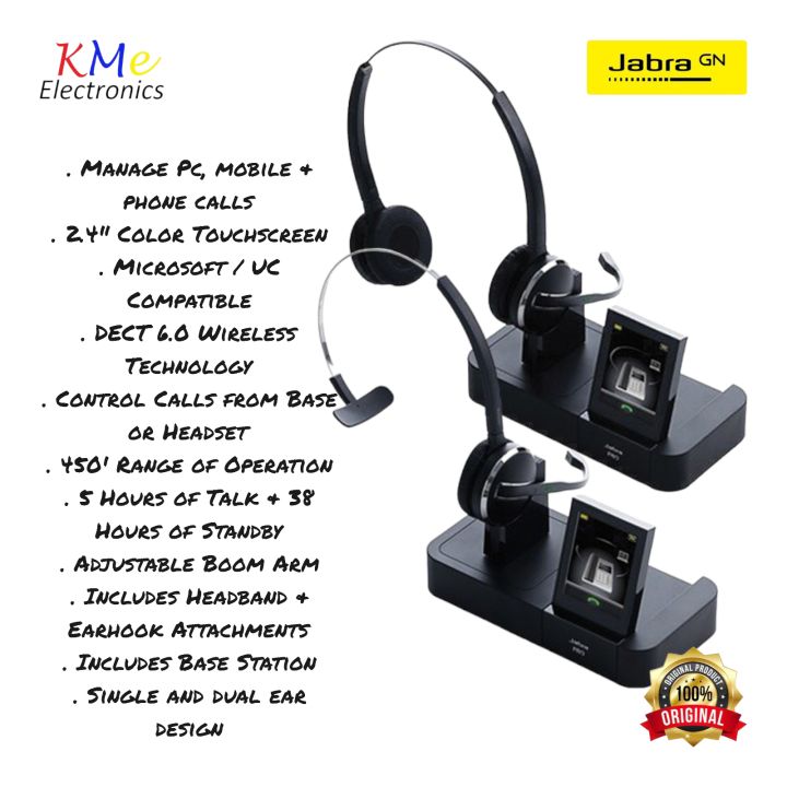 Jabra Headset With Mic Call Center Original Jabra Pro 9460