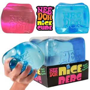Schylling NeeDoh Nice Cube Size 8 To 8.5 CM Slow Rebound Non Toxic Sensory Fidget Toy Anxiety Relief Blind Box For ADHD Autism