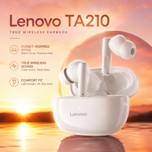 Lenovo | NEW Lenovo TA210 OWS Bluetooth 5.4 Earphones Stereo Sound Sports Music Wireless Sports Headphones Low Latency HD Call EarbudsNEW
