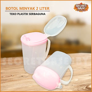 BOTOL MINYAK 2 LITER - Tempat Minyak Goreng / Teko Plastik Serbaguna