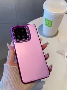 Matte Laser Colorful Phone Case For Xiaomi 14 13 Pro Mi 12T 13T 11T 11 Lite Bumper Shockproof Cover
