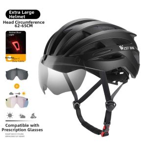West Biking | Extra Wide Large Riding Safety Helmet with Goggles