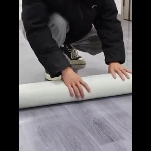 Suminoe PVC Vinyl Flooring Roll Wood Grain Vinyl Flooring Waterproof Wear Resistant Floor Covering for Living Room Bedroom Kitchen