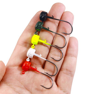 5pcs/lot Weedless Mushroom Jig Head Hook 2.6g-7g Ned Rig Fishing Hooks Offset Worm Hook for Soft Lure Bass Pike Fishing Tackle