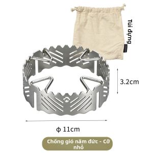 Campingmoon | Mái Che Lò Không Gỉ Chống Gió