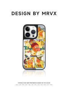Cartoon Star Person Design Magnetic Absorption 17 16Pro Max 14Pro 13 Cute Female Phone Case Unique Attractive Mirror Shell