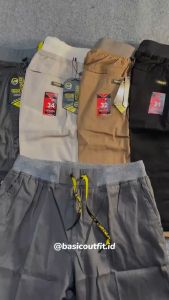 Celana Pendek Pria Chinos Kolor [27-44] Jumbo Bahan Katun Stretch Premium RPD03B