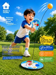 BABYSHOME | Childrens Table Tennis Trainer Toy