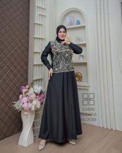 Gamis toyobo premium busui terbaru Gamis bordir ELZARA BLOOM