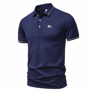 Fashion Casual MenS Summer Short Sleeve Polo Shirt Solid Pique Knit Casual Sportswear Top Breathable Soft Fabric For Business