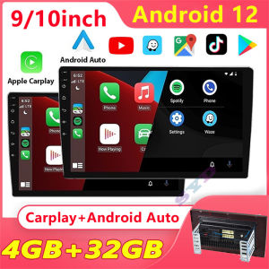 【4+32GB】 2 din 7"/9"10" Android Car Player Multimedia MP5 Player Carplay Mirror link Vedio WiFi GPS IPS Screen Radio Kereta Ultral Thin Car Radio