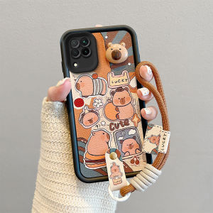 Cute Coal Ball Capybara Phone Case for Huawei Nova6SE Nova7i Protective Shell for Men And Women Korean Style Personalized Hand Rope