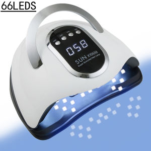 SUN X11/10 MAX Chuyên Nghiệp Sấy Móng Tay Đèn 66 Đèn LED UV LED Gel Ba Lan Máy Sấy Với Màn Hình LCD Lớn Để Làm Móng Tay ABS Móng Tay Đèn