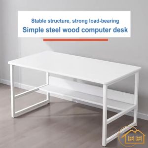 Meja Belajar Minimalis Meja Kantor Kayu Meja Kerja Sederhana Meja Kamar Tidur 120CM