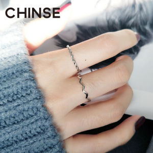 CHINSE | 925 Sterling Silver Simple Chic Ripple Ring