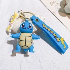 Pokemon Keychain Action Figures Pikachu Psyduck Charizard Venusaur Bag Pendant Cute Pvc Doll Car Key Chain Children Toys Gift
