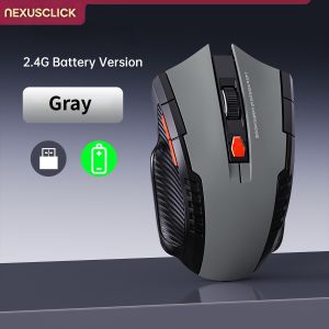 NexusClick Wireless Optoelectronic Mouse1600DPI 6 Silent clicks New Game&Craft Gift Mice in Stock USB Receiver for Office Gamer