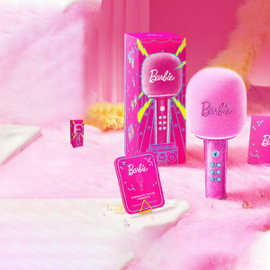 MAOWANGMIAOBO | Cat King OTR Barbie Collaborative Edition Bluetooth Speaker Radio Birthday Gift for Women Mini Wireless Soundbox with LED Effect