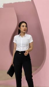 [Thiết kế] ÁO SƠ MI TRẮNG MC FASHION FORM ÔM DÁNG SIÊU LỤA áo sơ mi công sở MC Fahsion  chuẩn form 0068