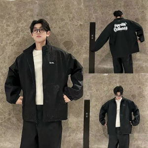 HN Trendy-Starry Sky Black Double-Sided Wear Easiest for Match Fashion New Arrival Jacket Spring & Fall Shell Jacket Mens and Womens Same Ins Outwear