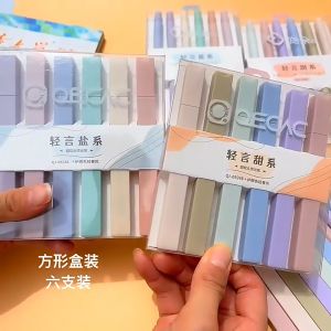 TwentyLife 6pcs/set Highlighter Pastel Colors Stationery School Office
