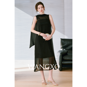 WANGXO | Đầm Hai Cách Mặc Satin