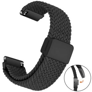 20 22mm Magnetic Braided Band For Xiaomi Mi Watch 5 2 pro S5 S4 S1 Adjustable Nylon Strap Amazfit Active 2 3 Max Bip6 5 Bracelet