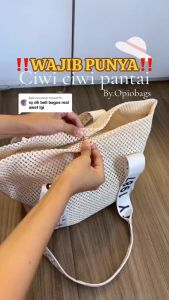DEOABGS TAS ANYAMAN ATAU TAS BAHU ANJAM JERAMI / TAS BAHU WANITA / TOTE BAG WANITA FASHION / TAS ANYAMAN / TAS TENTENG / TFW 00197