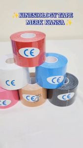 Kinesiology Tape Kansa Tapping Kinesio Tape Plester 5CM X 5M Tahan Air