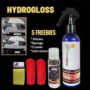 Hydro Gloss Wax 250ml with 5 Freebies - car care