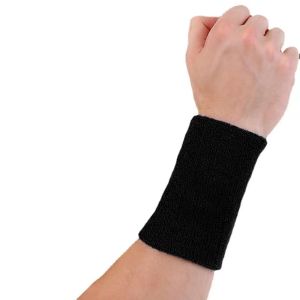 1 Pair Sports Terry Cotton Wristband Sweatband for Basketball badminton tennis Equipment