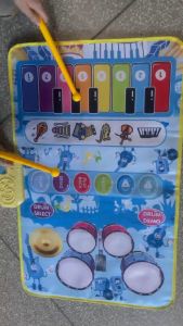 BW -M378 Mainan Edukasi Anak Playmat 2IN1 Music Mat Piano Drum / Mainan Anak Karpet Alat Musik