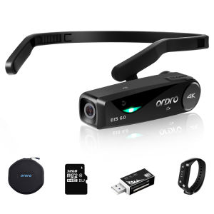 ORDRO EP6 4K Head Mounted Camera Video Camera Wearable Camcorder UHD 1080P 60FPS Hands-Free Camera