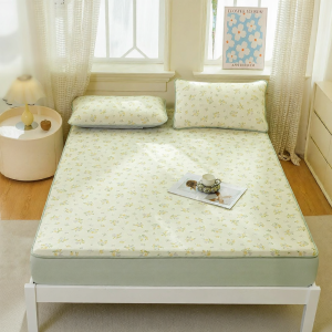 DOHIA | Washable Summer Cooling Bed Cover Mattress Pad Set