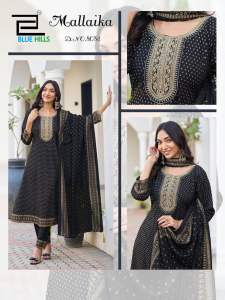 Readystock Reyon Kurti Pant and Duppatta (M-3XL)Umbrella Kurti
