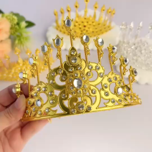 กะบังหน้า สีเงิน สีทอง เครื่องประดับผม มงกุฏครึ่ง สวมใส่ในงานบุญต่างๆ นางรำThai Crown