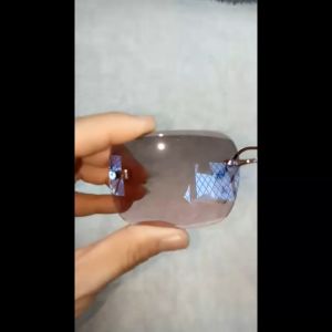 Kacamata Fashion Dewasa Lensa Normal Rimless Anti Silau UV Bernosepad Gagang Metal Besi Cocok Untuk Pria Wanita - Sunglasses Rimless Outdoor