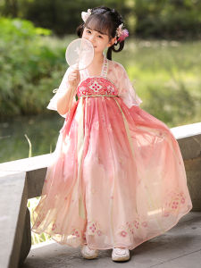 Princess Style Ancient Chinese Costume Dress Girls Summer New Arrival Fairy Tale Elegant Traditional Tang Suit Childrens Clothing