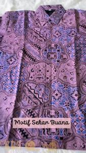 KEMEJA BATIK PRIA LENGAN PANJANG | BATIK COWOK | KATUN HALUS PREMIUM | FORMAL | SEKAR BUANA |