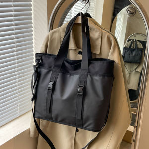 Large Capacity Commuter Handbag Womens Fashionable Versatile Single Shoulder Crossbody Bag Mens Student Laptop Bag