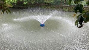 ปั้มน้ำพุโซล่าเซลล์ ปั้มน้ำโซลาเซล กังหันตีน้ำ 24V-48V 350W-750W มอเตอร์ไร้แปรงทองแดงทั้งหมด สามารถเชื่อมต่อกับแบตเตอรี่หรือแผงโซลาร์เซลล์ที่สูงกว่า 24V-48V750W