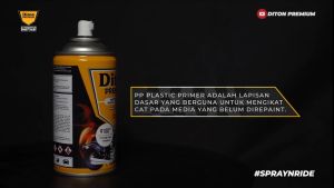 Diton PP9100 Plastic Primer Transparent Plastik Primer Spray Paint 300ml