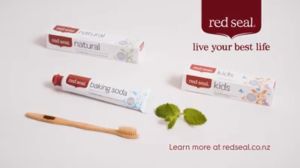 red seal Baking Soda Toothpaste for Dry Mouth Bad Breath Whitening (100g / 100g x2)