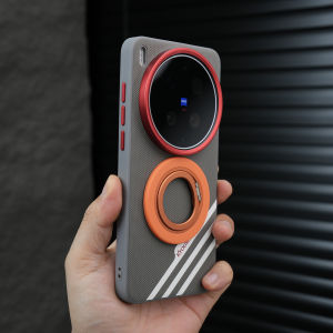 MAKE | Ốp Lưng Điện Thoại Da Cao Cấp Mỏng Giữ Lạnh cho X200proMini Nút Bấm Riêng Viền Camera Nổi