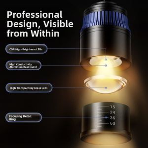 MONLEYTA | Super Bright Full Spectrum LED Fish Tank Spotlight Waterproof South America Tank Landscape Aquarium Light Clip Light