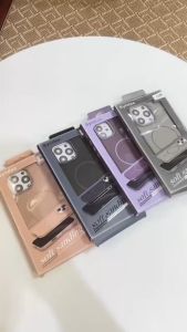 376.เคสไอโฟน13 เคส แม่เหล็ก สำหรับ iPHONE 16 15 16Pro 16Promax 11 12 13 14 Pro Plus Promax  ผิวด้าน ชาร์ได้